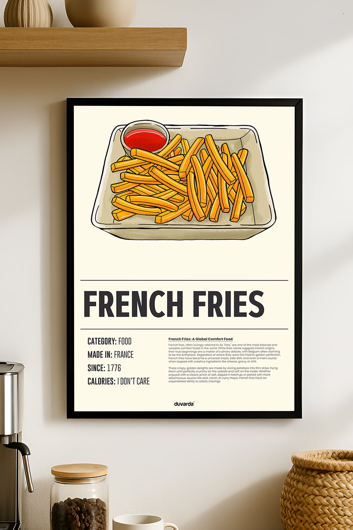French Fries Siyah