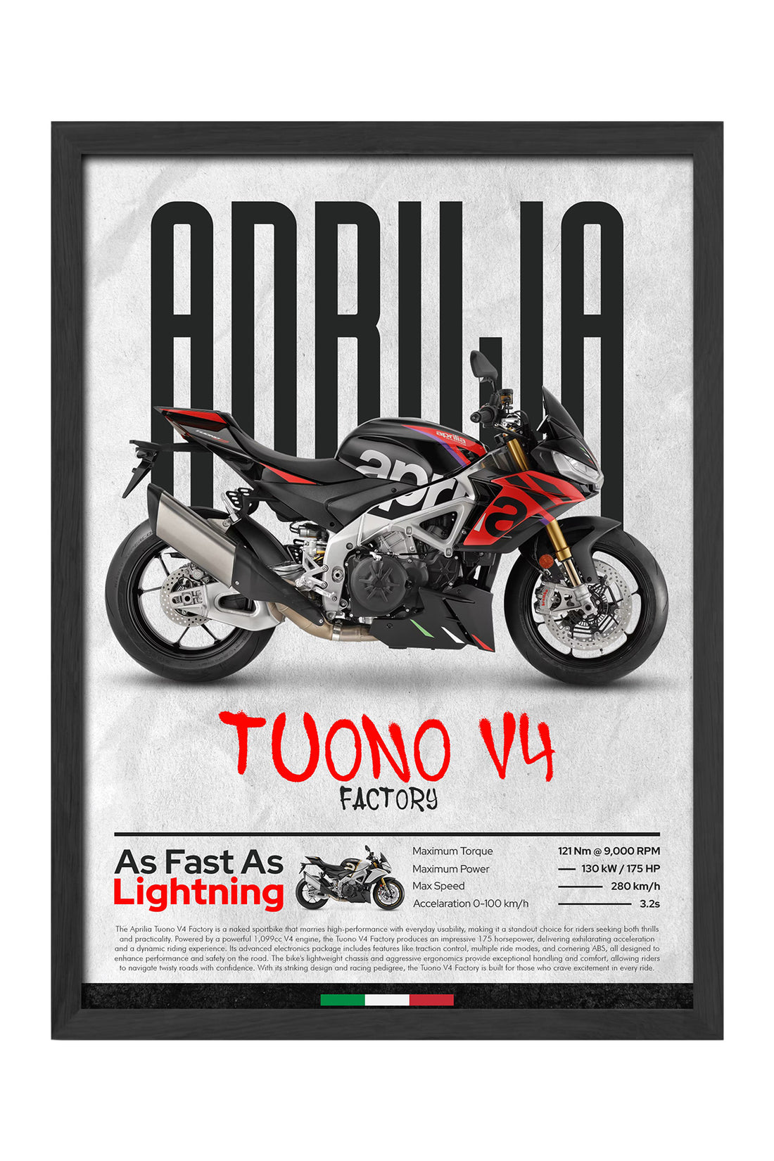 Aprilia Tuono V4 Factory Kırmızı
