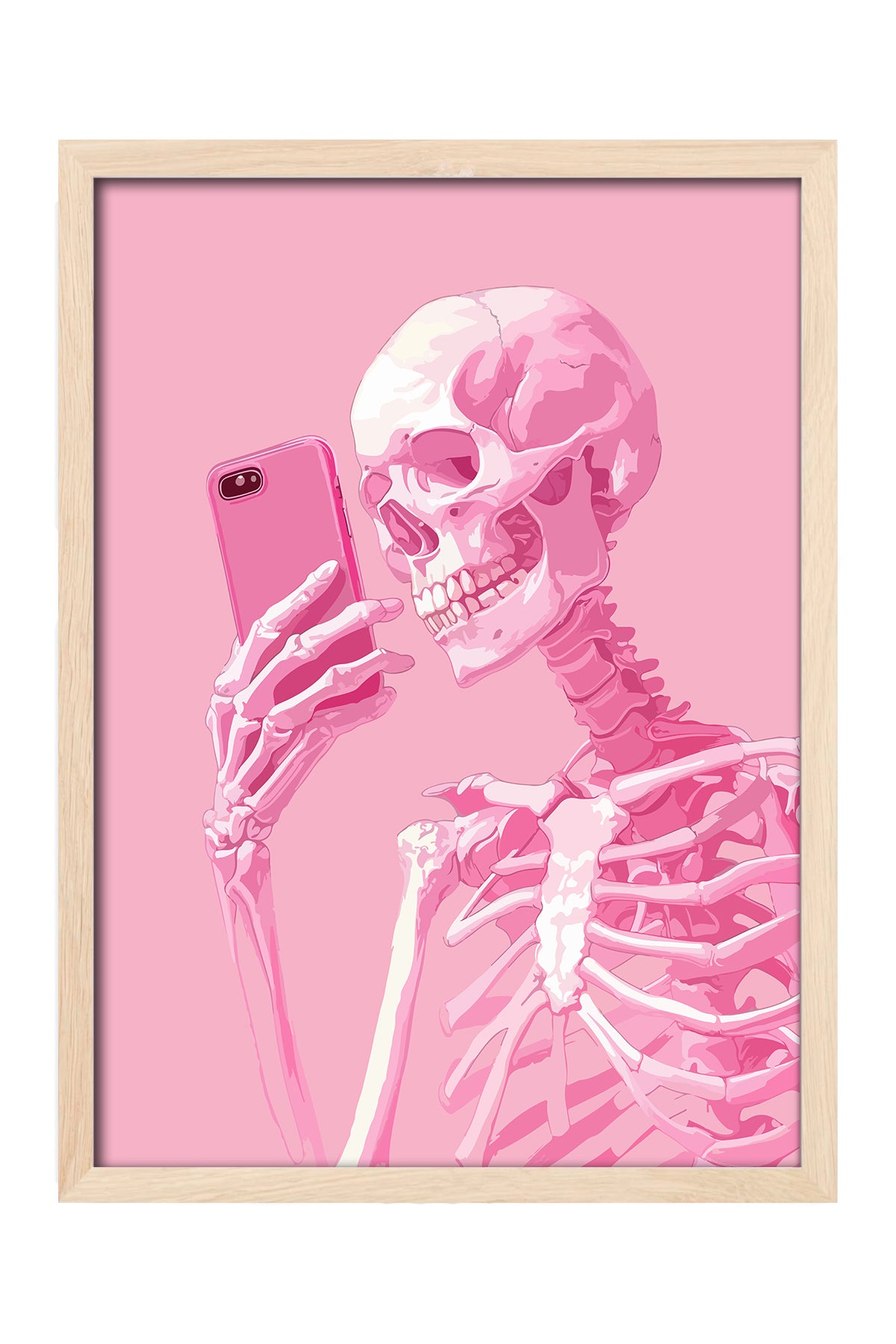 İskelet Selfie - tablo