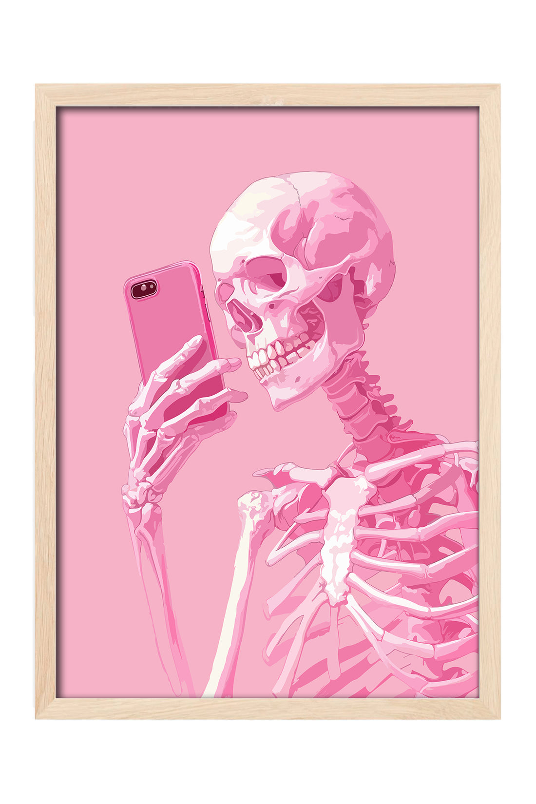 İskelet Selfie - tablo