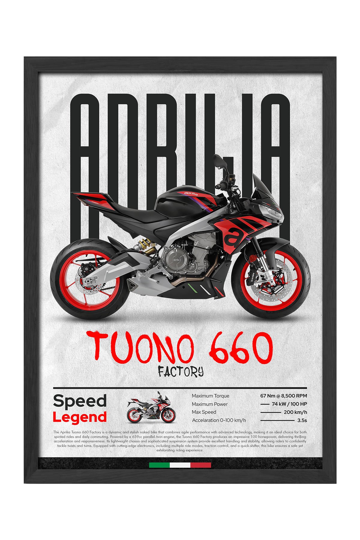 Aprilia Tuono 660 Factory - tablo