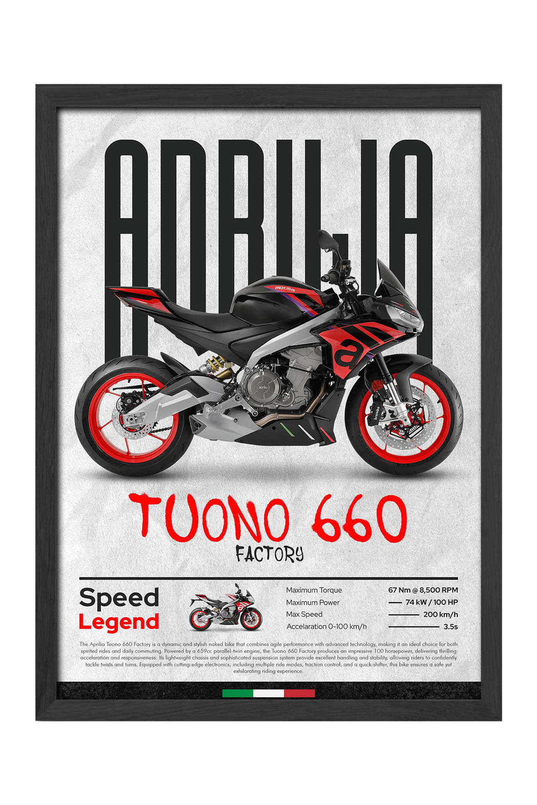 Aprilia Tuono 660 Factory - tablo