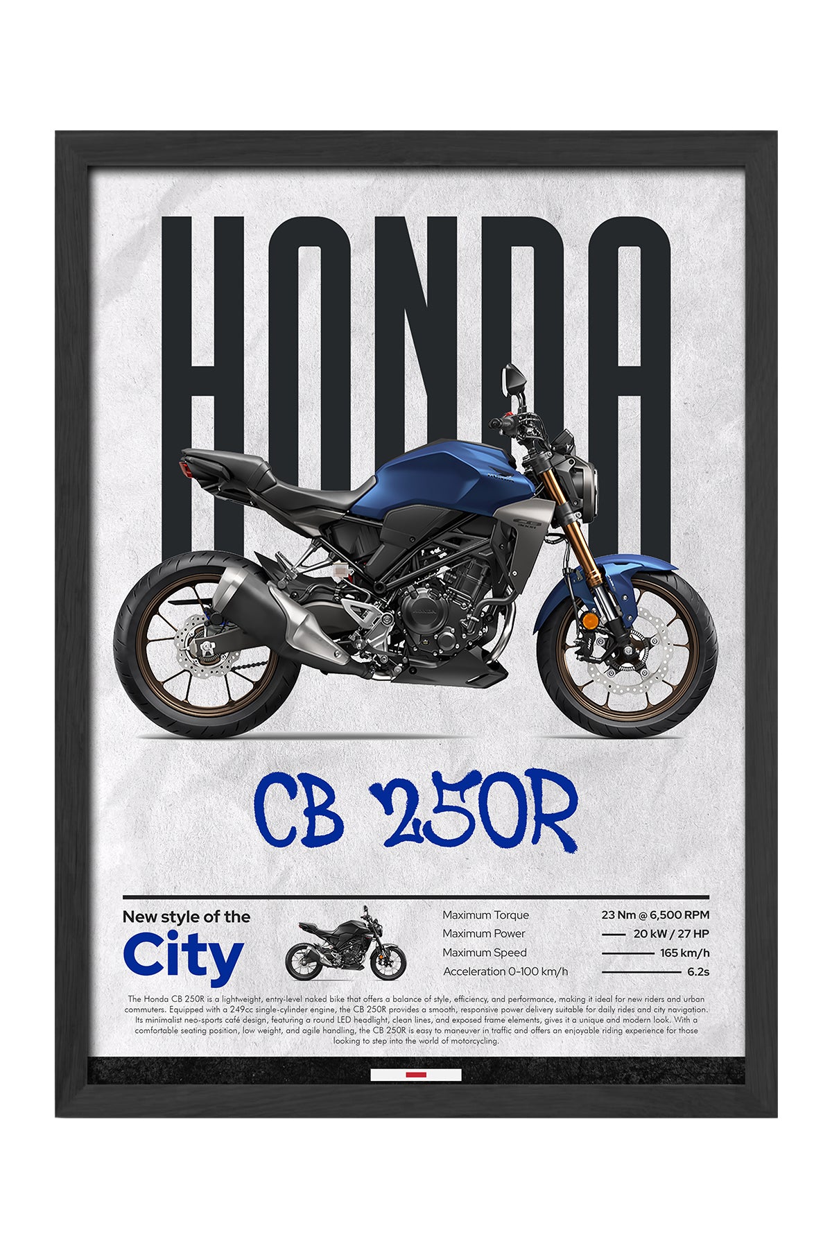 Honda CB 250 R Mavi