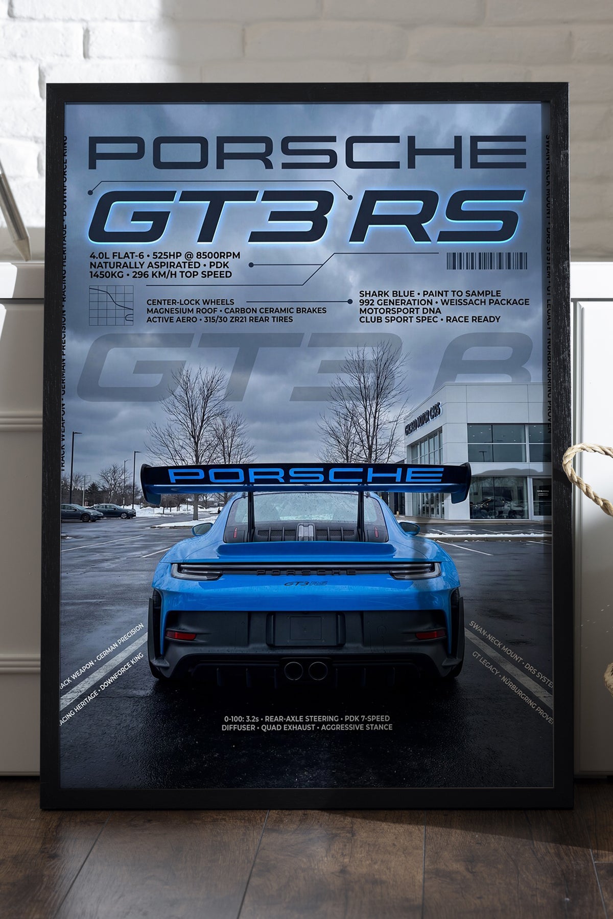 Porsche GT3 RS - tablo