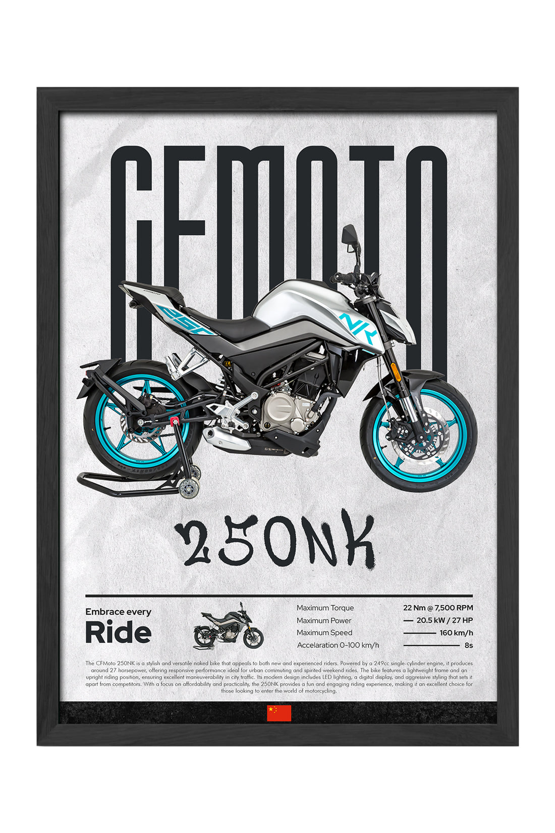 CFMOTO 250 NK Beyaz