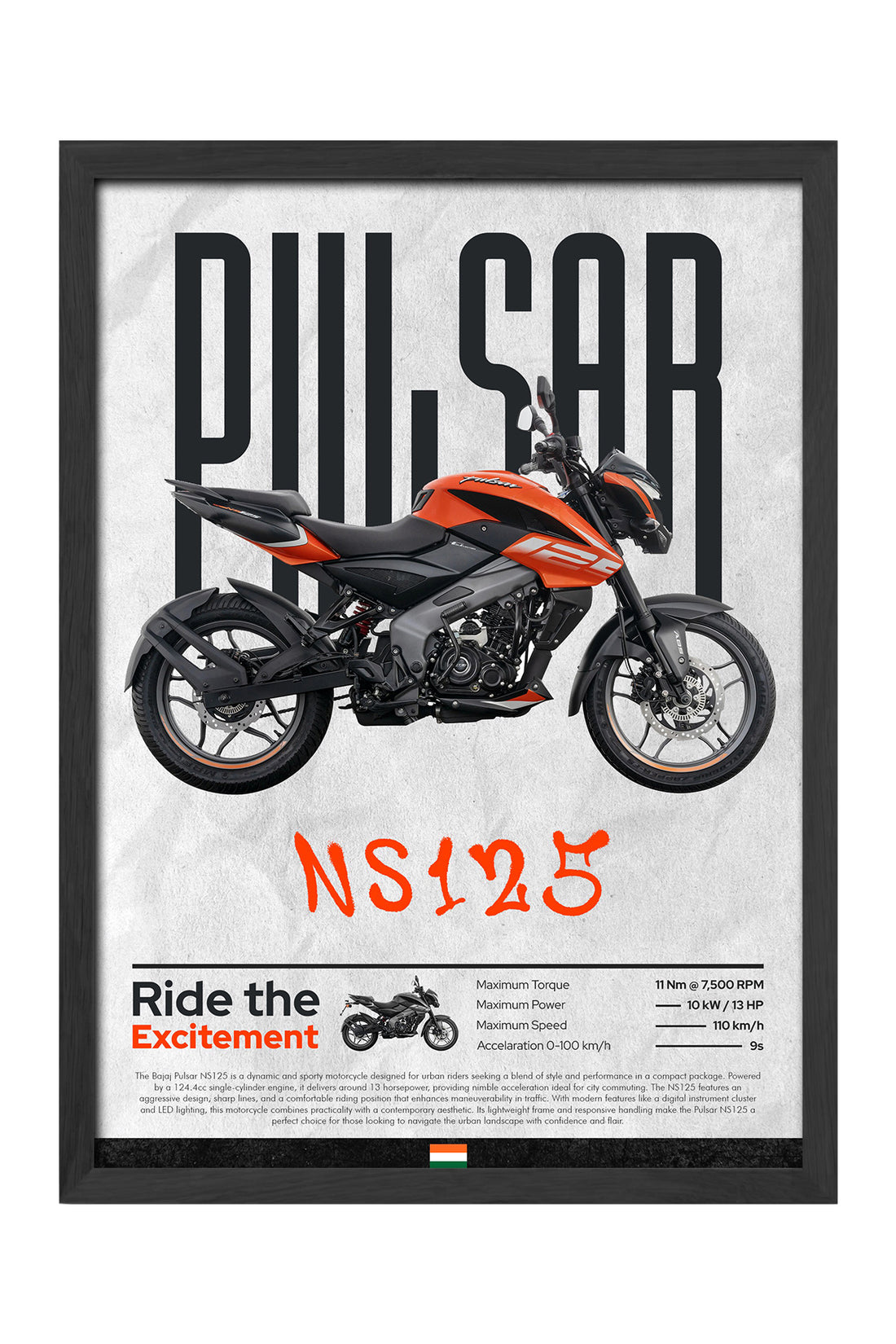 Bajaj Pulsar NS 125 Turuncu