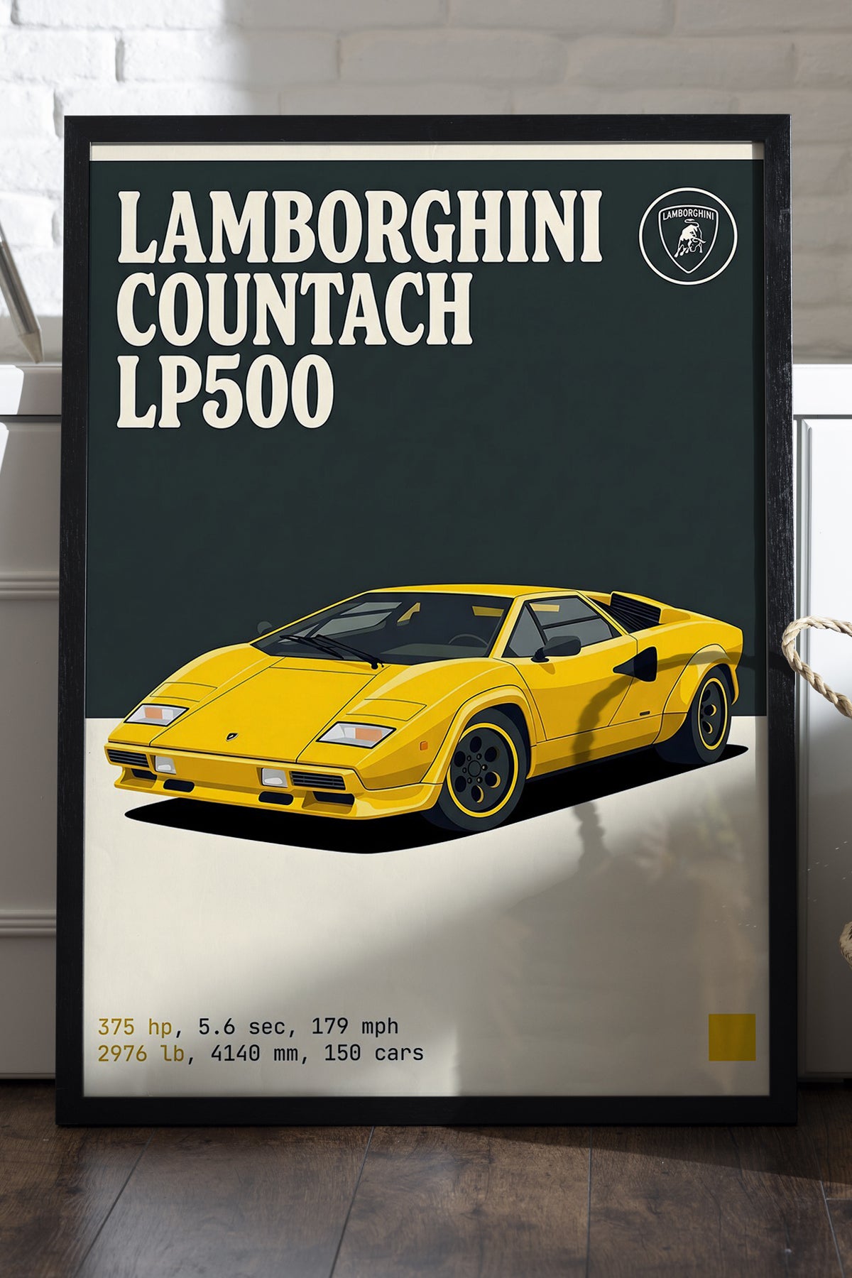 Lamborghini Countach LP500 - tablo
