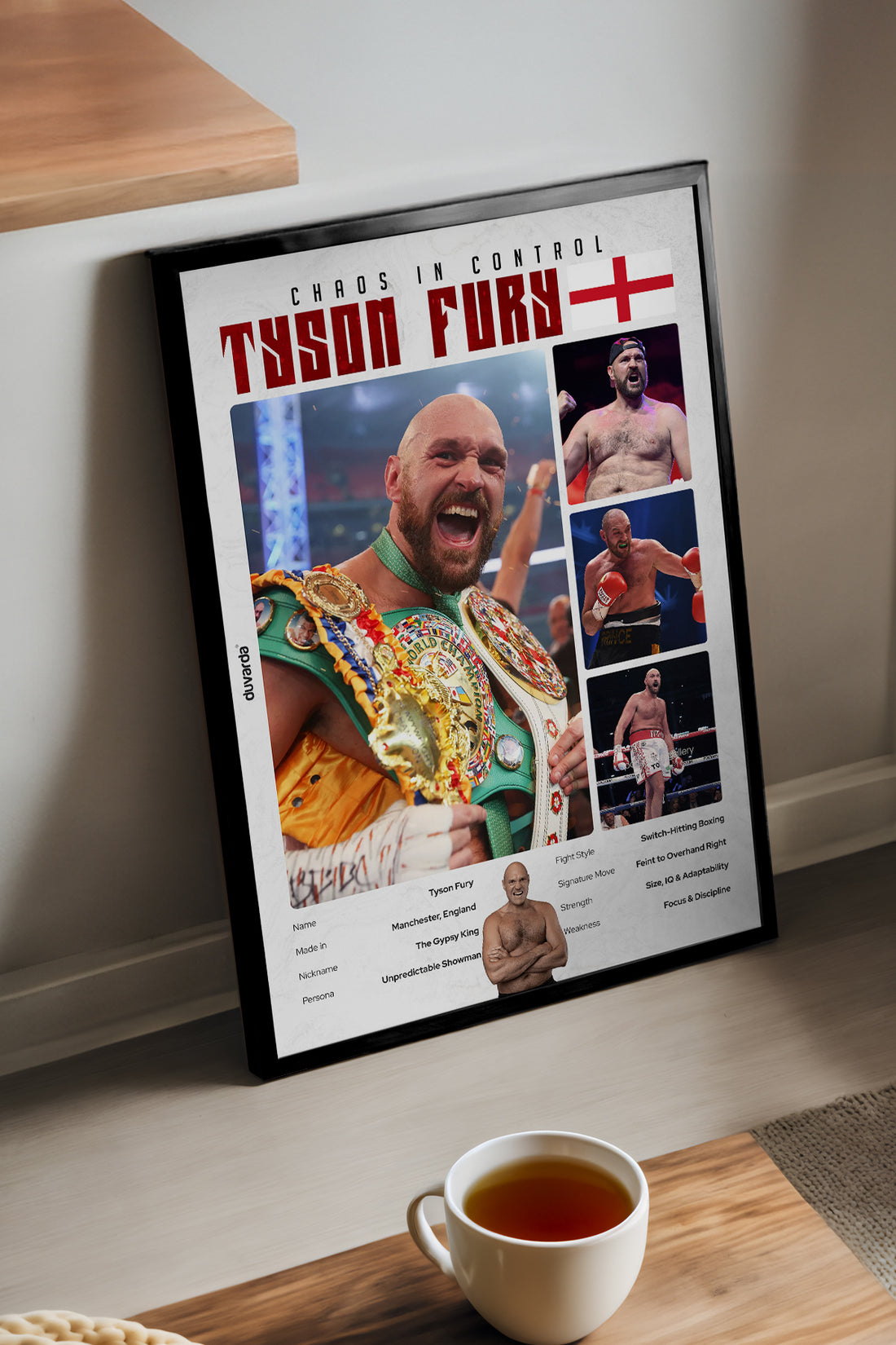 Tyson Fury Boks - tablo