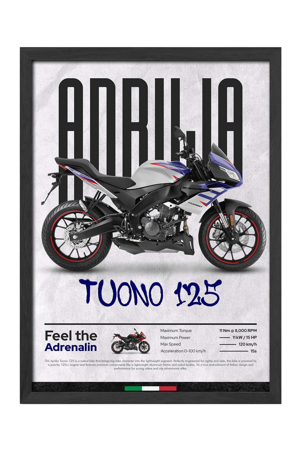 Aprilia Tuono 125 Beyaz