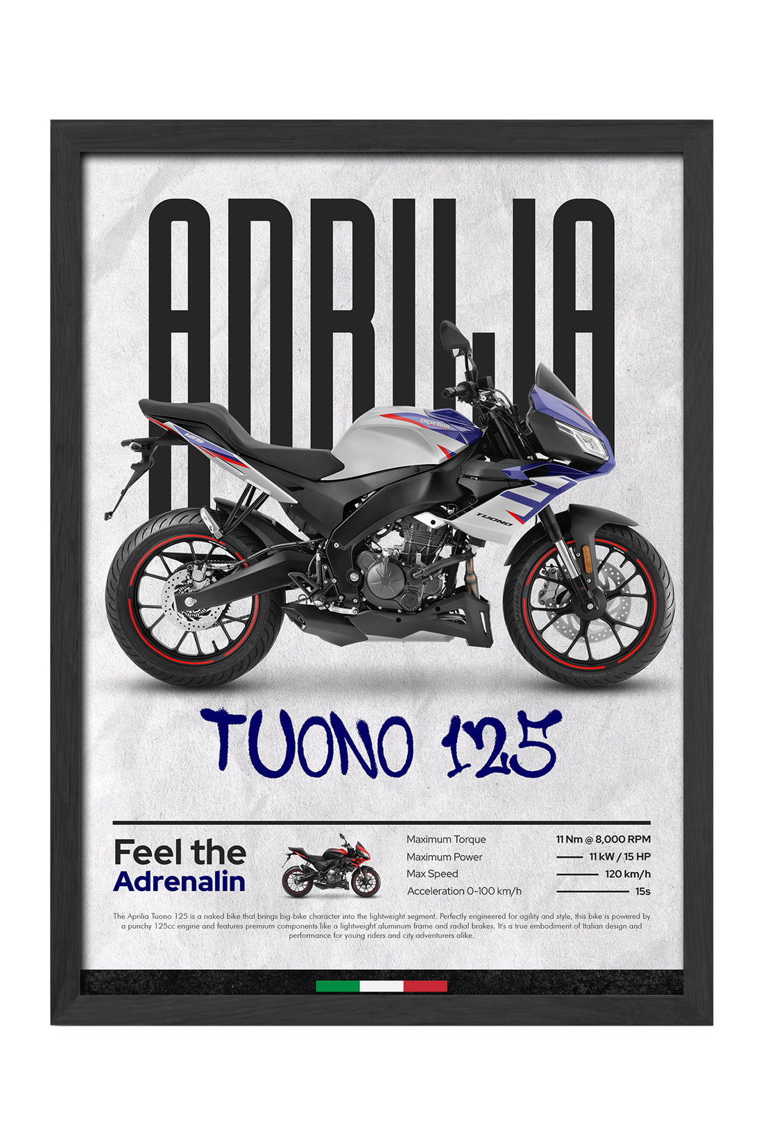 Aprilia Tuono 125 Beyaz