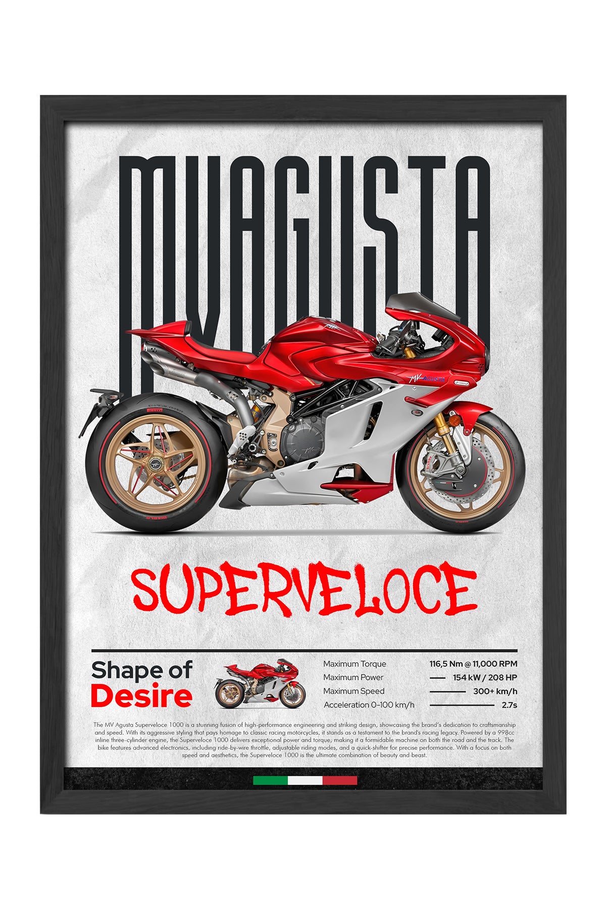 MV Agusta Superveloce - tablo
