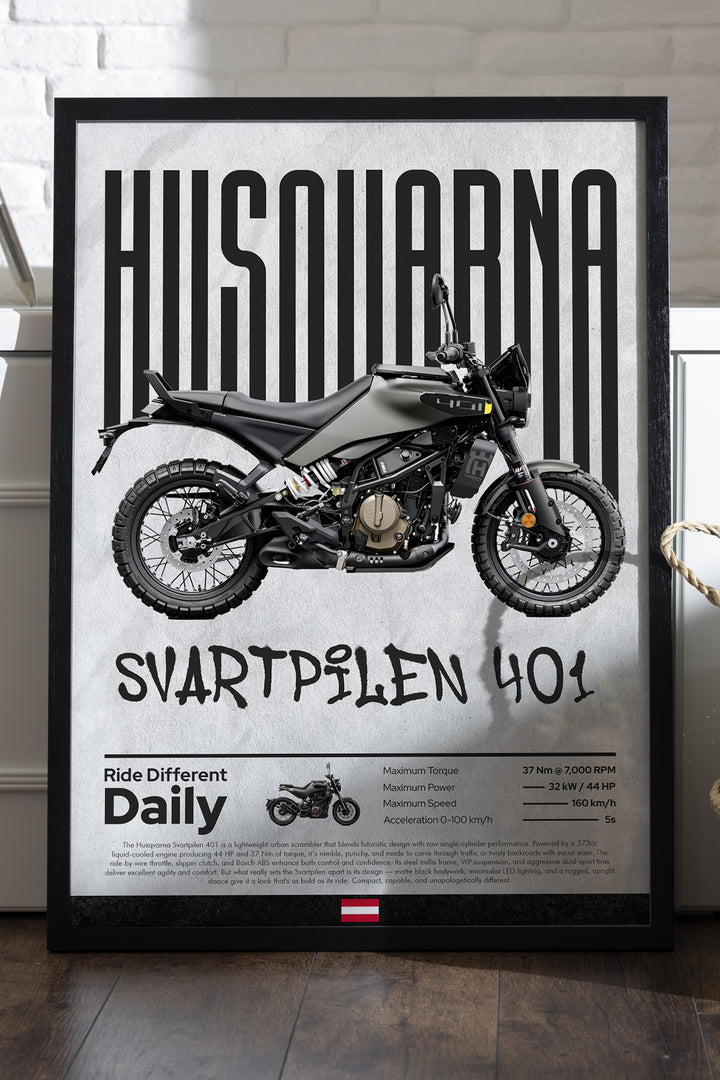 Husqvarna Svartpilen 401 - tablo