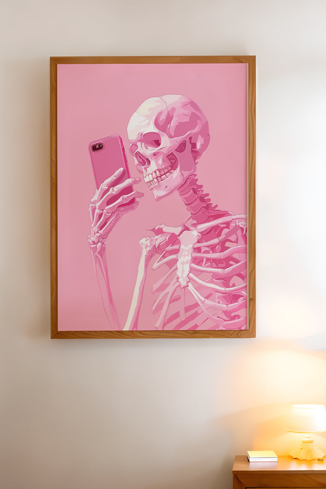 İskelet Selfie - tablo