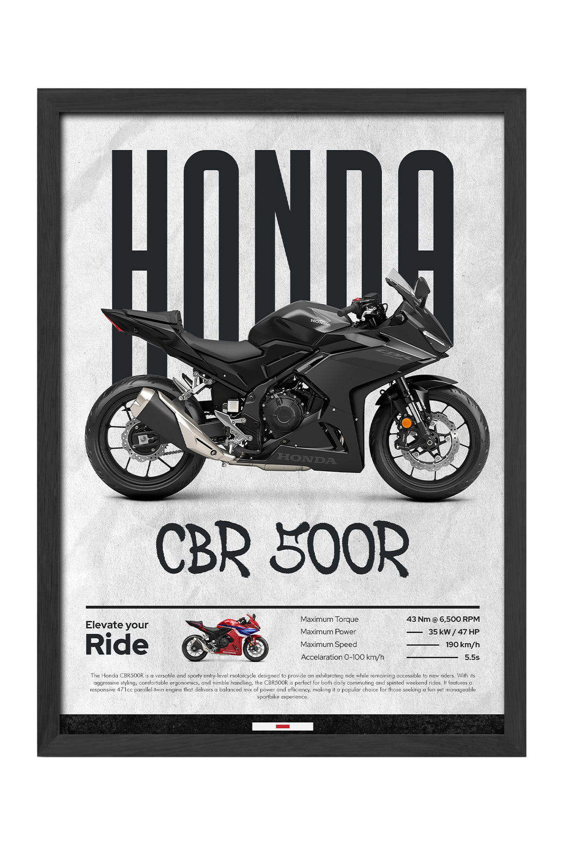 Honda CBR 500R Siyah