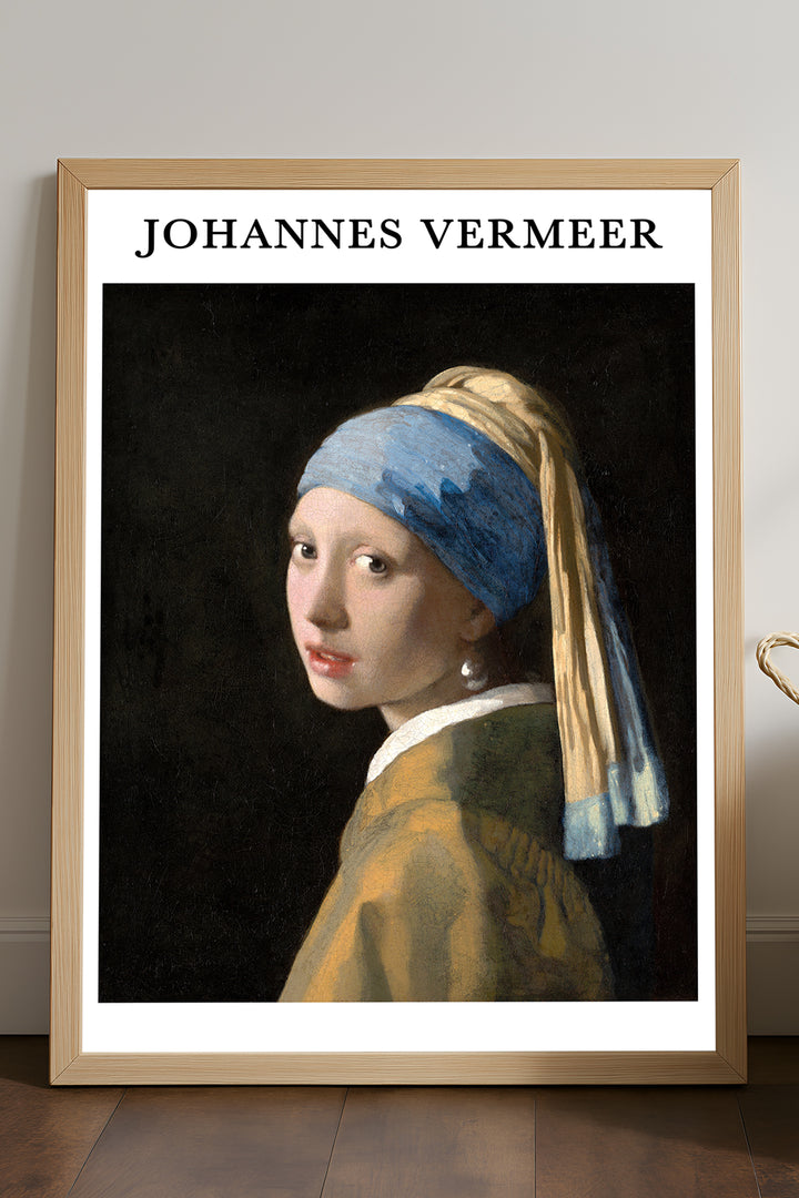 Johannes Vermeer İnci Küpeli Kız - tablo