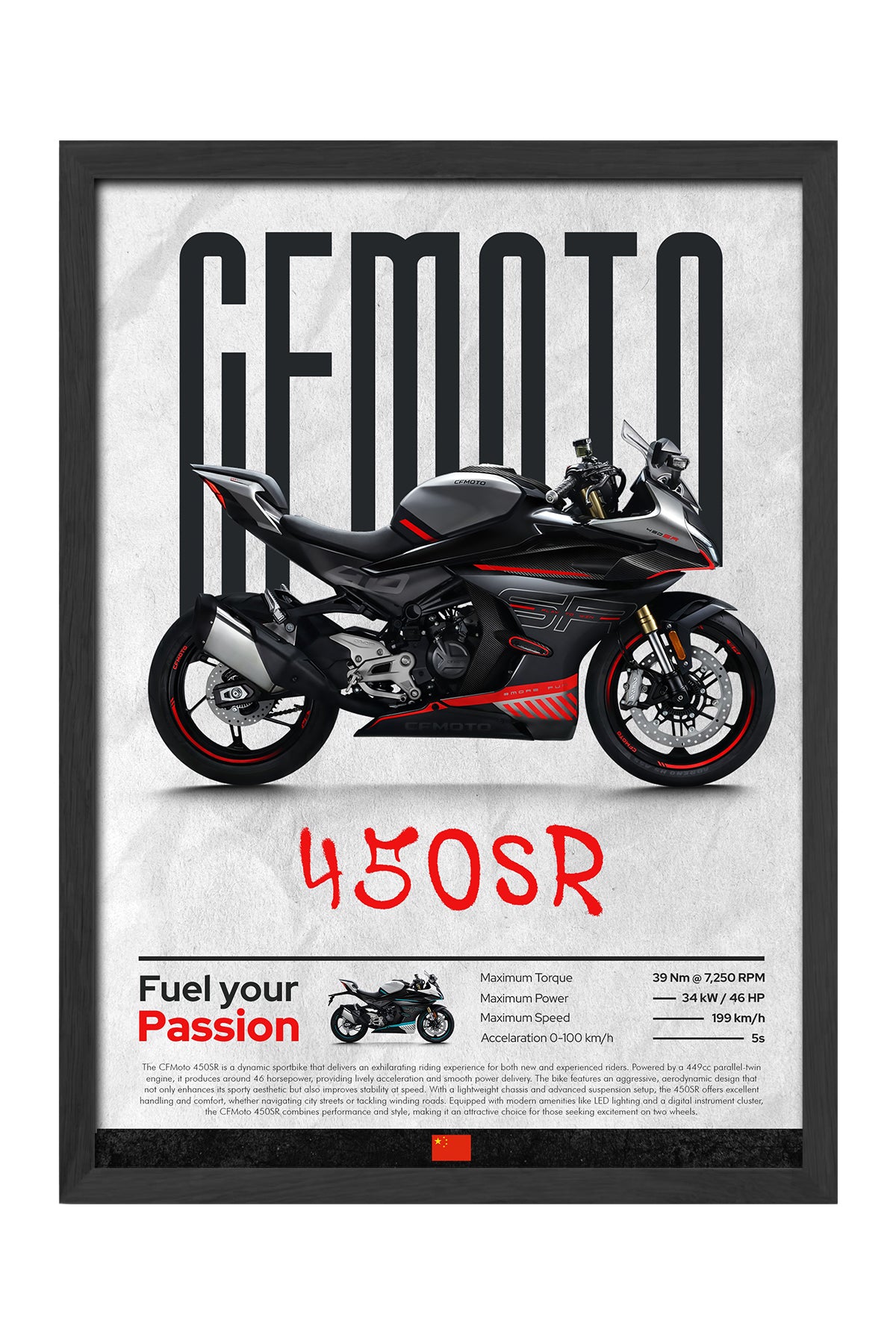 CFMOTO 450 SR Siyah
