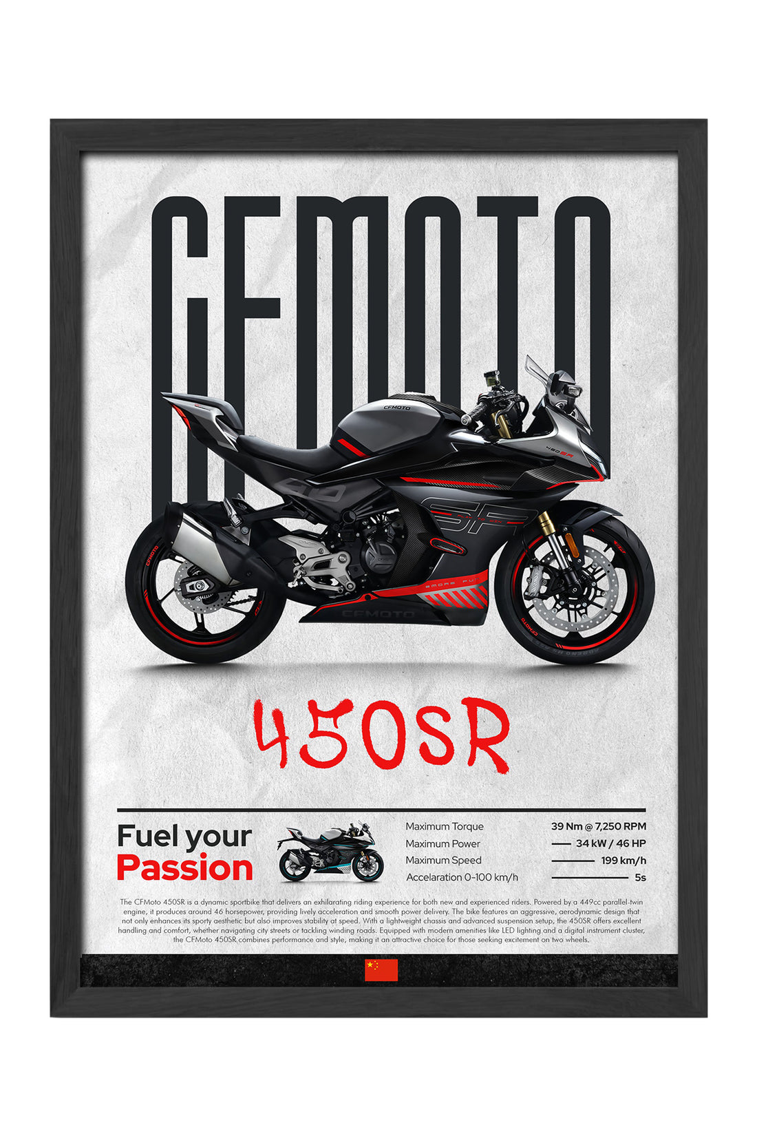 CFMOTO 450 SR Siyah