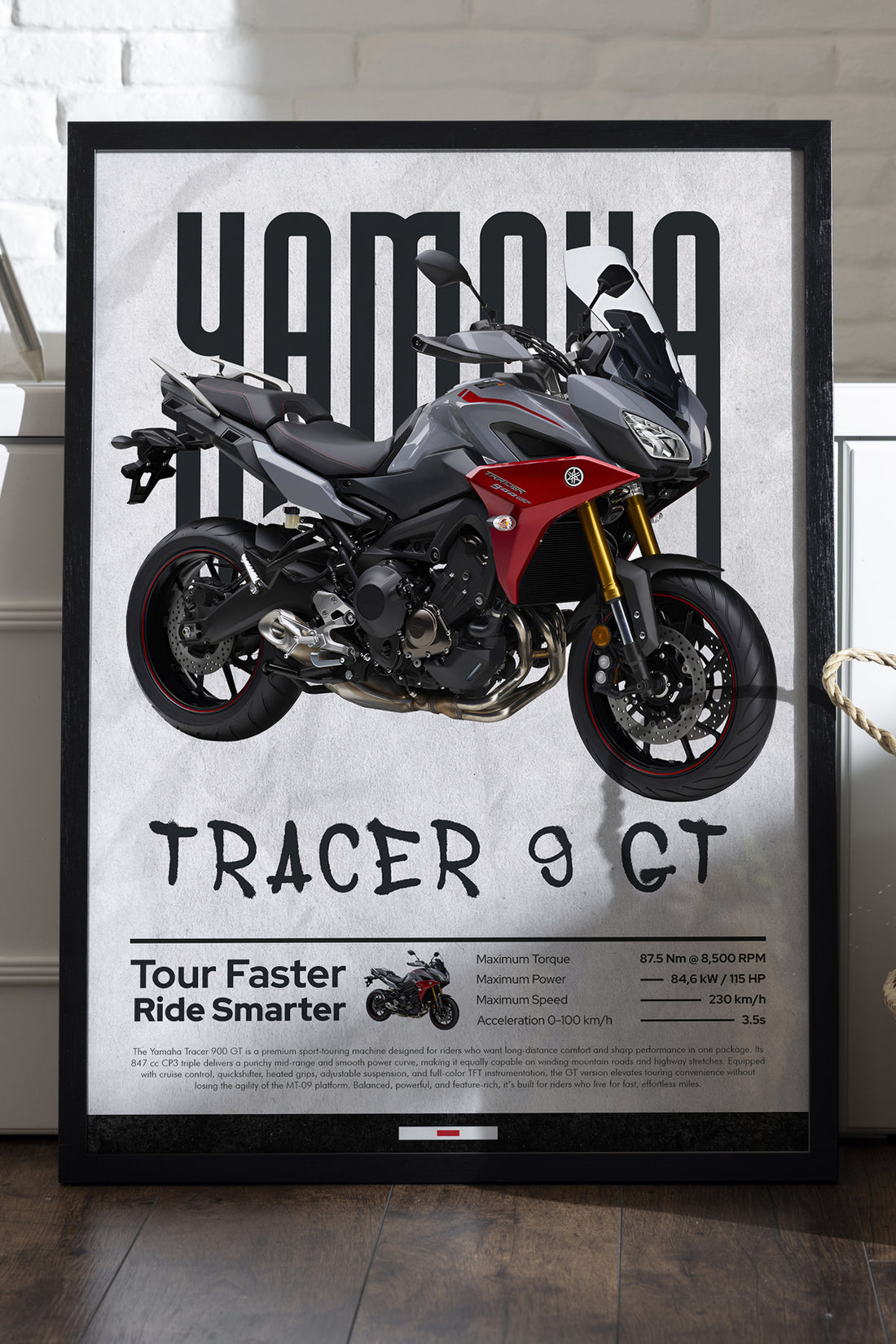 Yamaha Tracer 9 GT - tablo