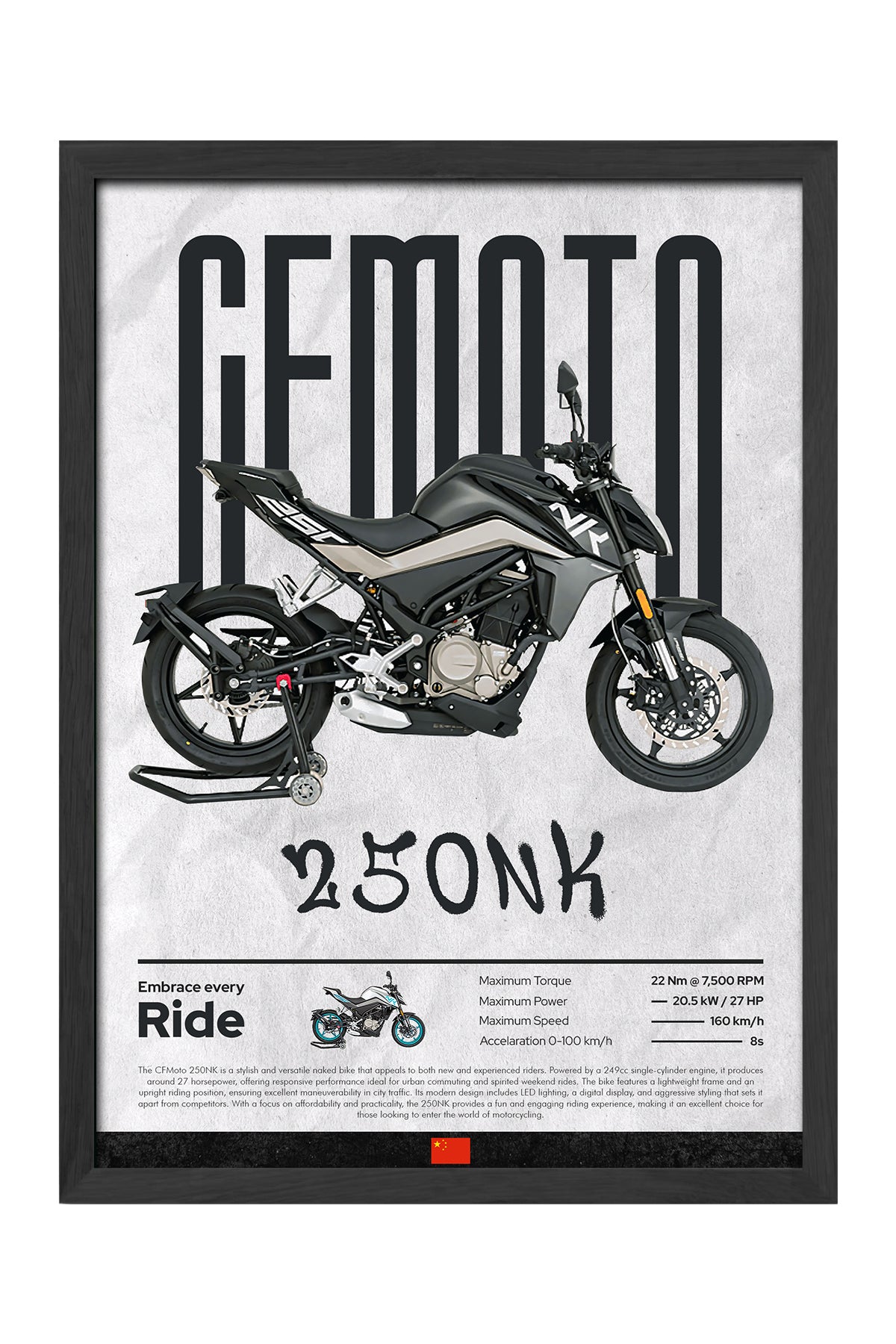 CFMOTO 250 NK Siyah