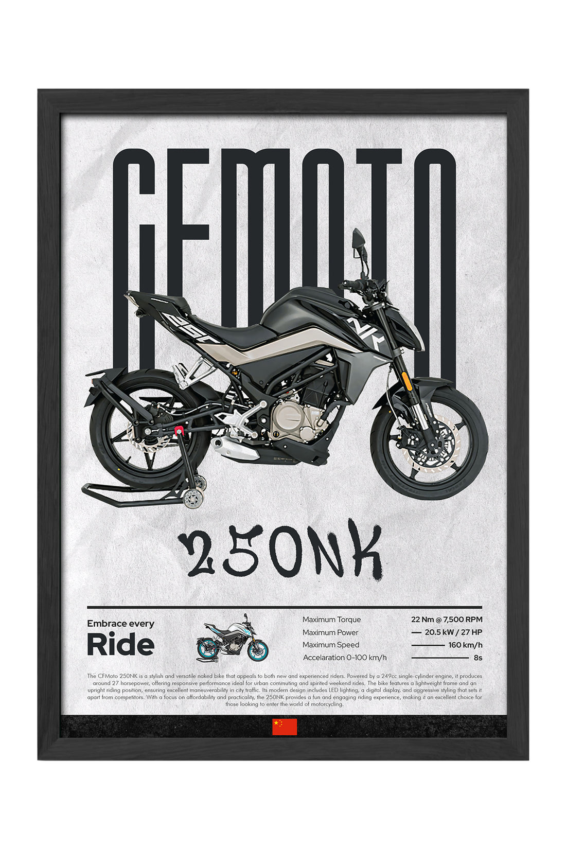 CFMOTO 250 NK Siyah