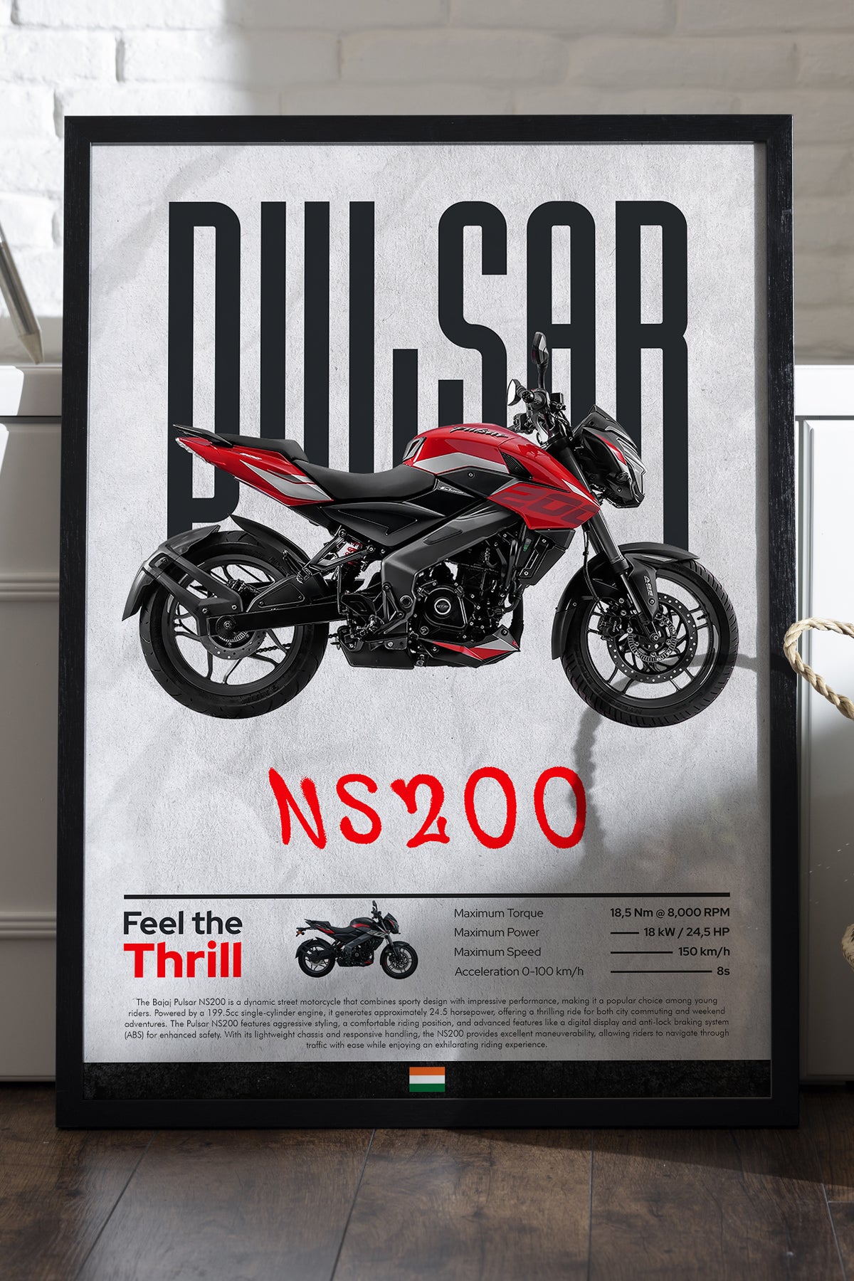 Bajaj Pulsar NS 200 Kırmızı