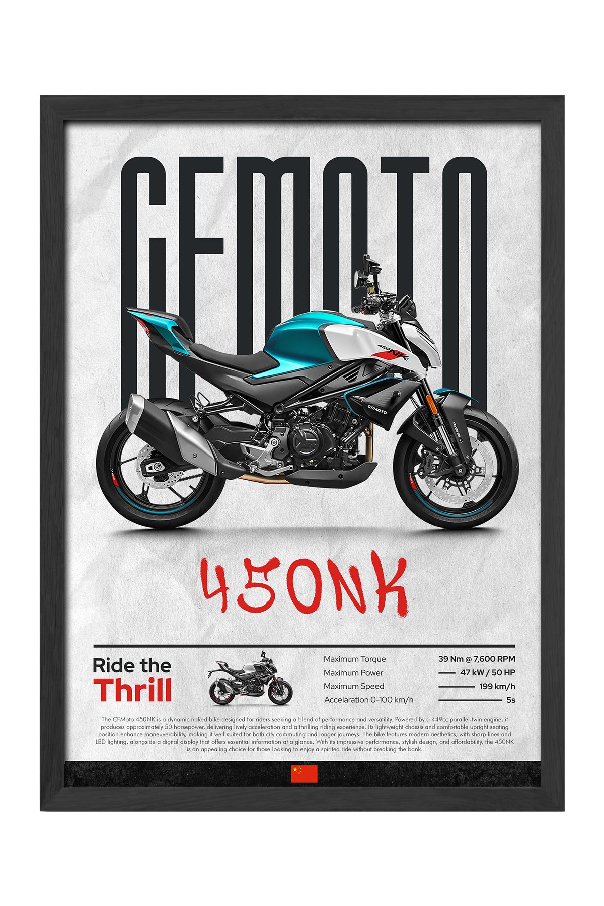 CFMOTO 450 NK Mavi
