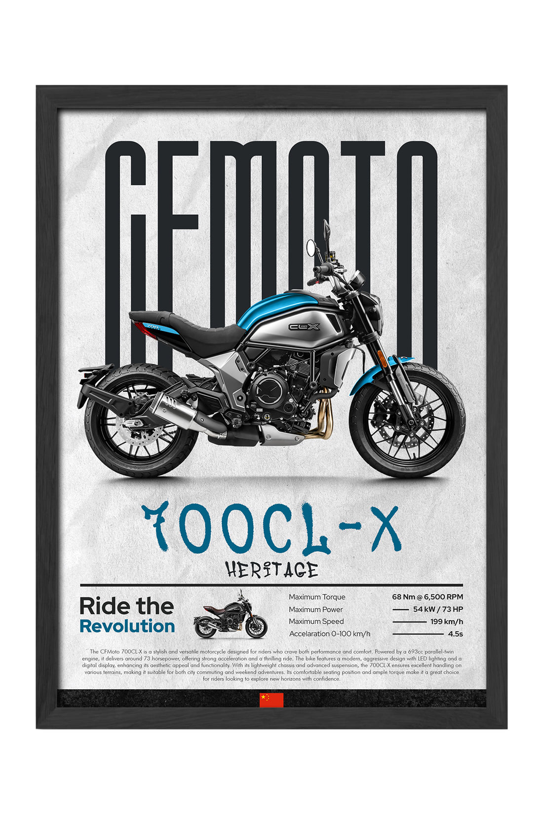 CFMOTO 700 CL-X Heritage Mavi