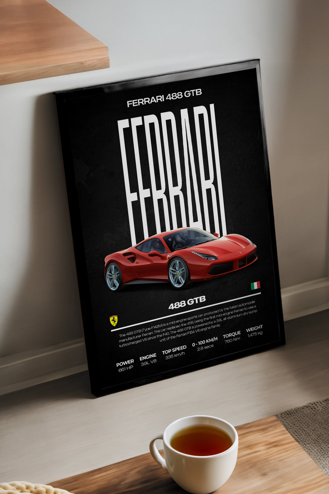Ferrari 488 GTB - tablo