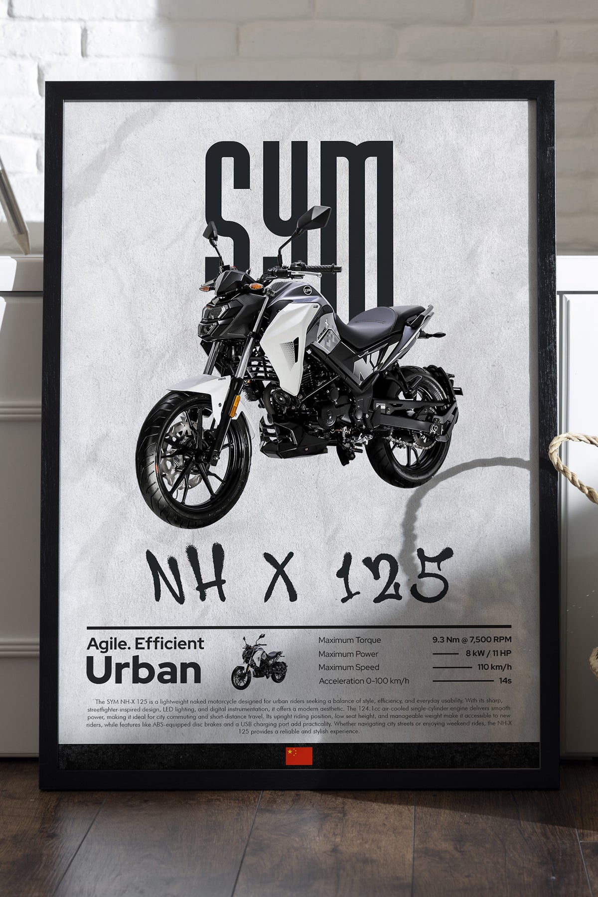 SYH NH X 125 - tablo