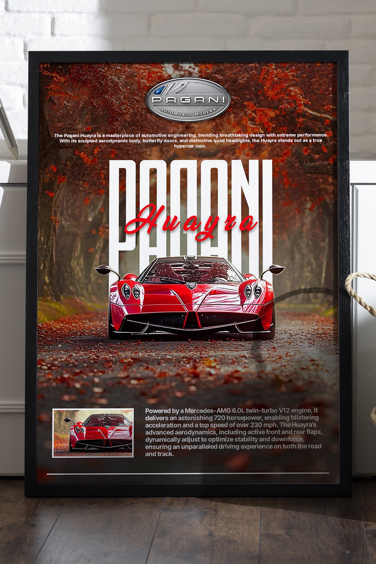 Pagani Huayra - tablo