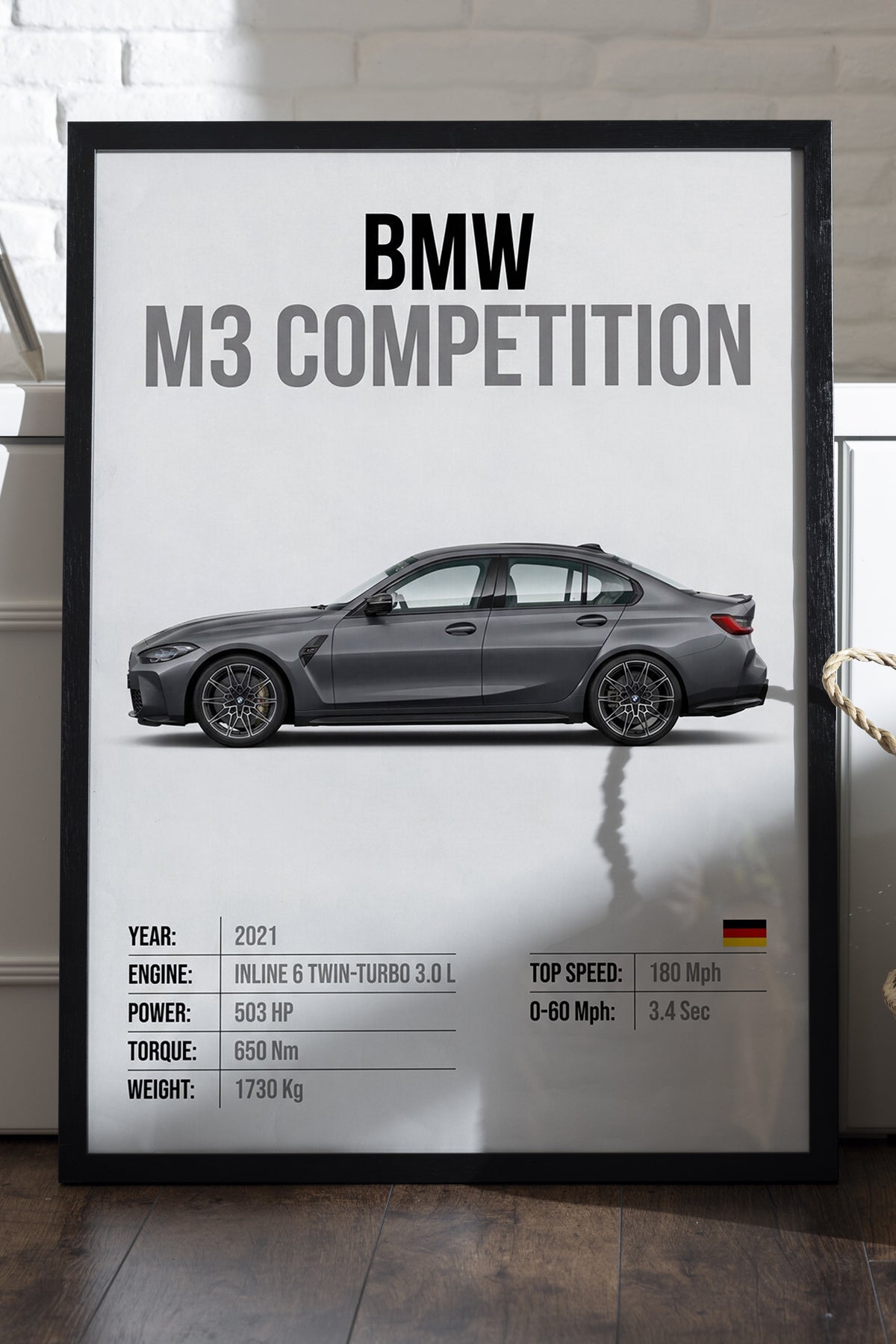 BMW M3 Competition - tablo