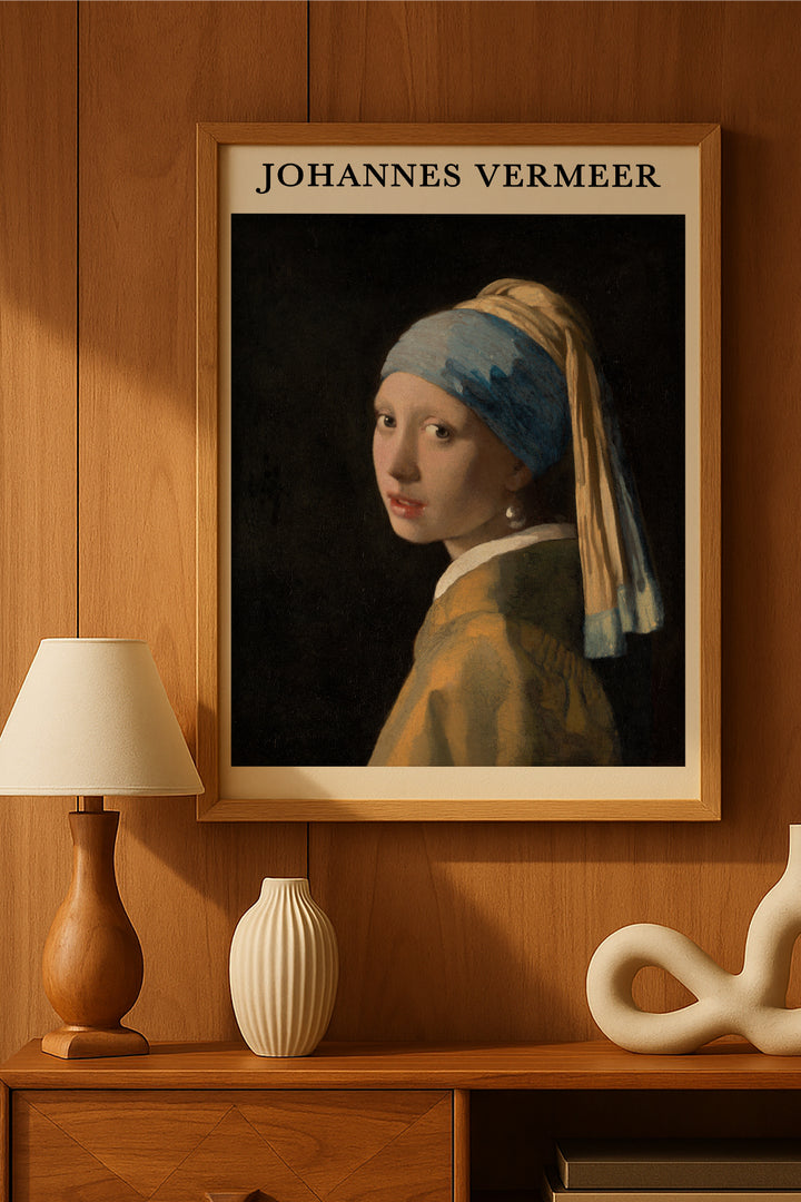 Johannes Vermeer İnci Küpeli Kız - tablo